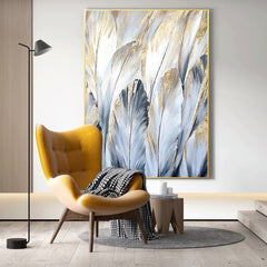 Field of Feathers – Textured Landscape Oil Painting