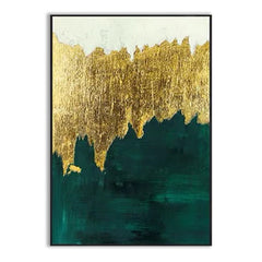 Goldtouch / Green – Abstract Wall Art