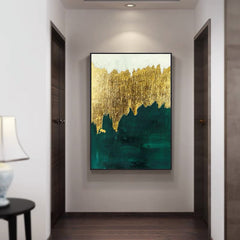 Goldtouch / Green – Abstract Wall Art