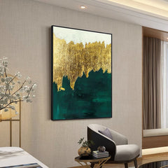 Goldtouch / Green – Abstract Wall Art