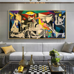 Rebirth of Chaos – Cubist Abstract Canvas Painting – Picasso-Inspired Modern Wall Art