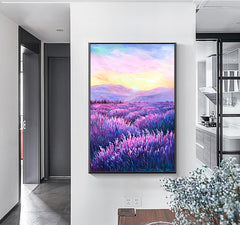 Lavender Dream – Landscape Oil Painting