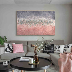 Pink Panther – Textured Landscape Oil Painting