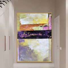 Purple Bar – Textured Abstract Wall Art
