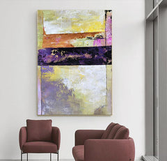 Purple Bar – Textured Abstract Wall Art