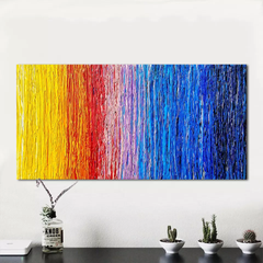 Rainbow Strip – Textured Landscape Oil Painting