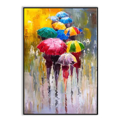Rainy – Figurative Oil Painting