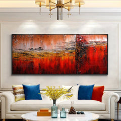 Red Sea – Textured Seascape Oil Painting