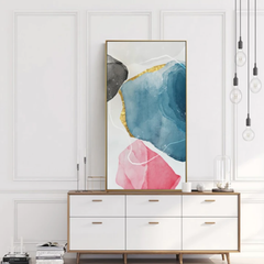 Ruby – Textured Abstract Wall Art