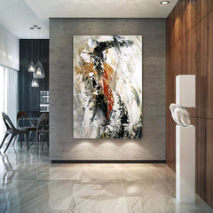 Wild Life-Abstract Modern Oil Painting – Bold Textured Wall Art for Living Room Decor