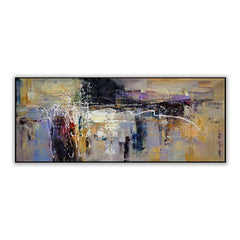 Zoom – Abstract Oil Painting with Bold Colors and Dynamic Texture