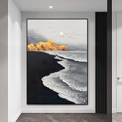 Promise of Love – Abstract Coastal Oil Painting – Modern Landscape Wall Art