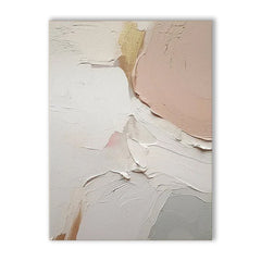 Blushing Sands – Textured Abstract Wall Art