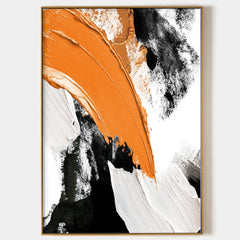 Yellow And Black Abstract Painting – Bold Horizons