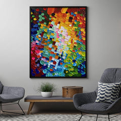 Kaleidoscope – Large Colorful Abstract Oil Painting for Modern Interiors