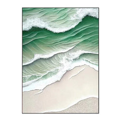 Elysian Tides – Textured Seascape Oil Painting
