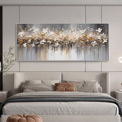 Misty Blossom Dreams-Abstract Floral Painting