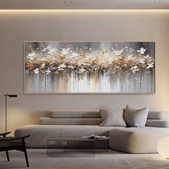Misty Blossom Dreams-Abstract Floral Painting