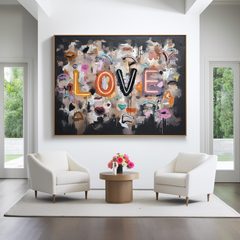Fragmented Love – Textured Wall Art