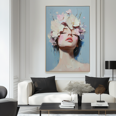 Blooming Serenity-Impressionistic Floral – Textured Floral Wall Art