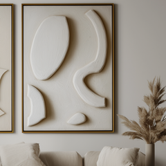 Organic Flow-Modern Minimalist 3D Textured Wall Art – Textured Abstract Wall Art