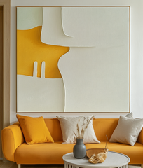 Golden Horizon – Textured Landscape Oil Painting