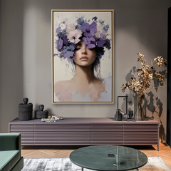 Petals of Silence-Impressionist Floral Portrait Oil Painting: Textured – Textured Floral Wall Art