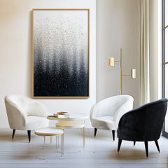 Stardust Veil – Textured Abstract Wall Art