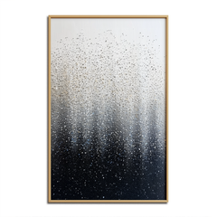 Stardust Veil – Textured Abstract Wall Art