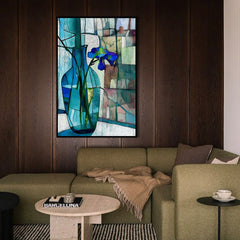Stillness in Blue – Floral Wall Art