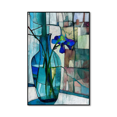 Stillness in Blue – Floral Wall Art