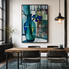 Stillness in Blue – Floral Wall Art