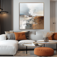 Stone Layers – Textured Abstract Wall Art