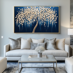 Tree of Light-Modern 3D Textured Tree Wall Art – Textured Floral Wall Art
