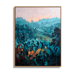 Twilight Hills – Textured Landscape Wall Art