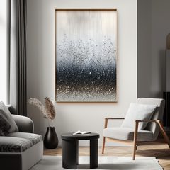 Whispering Rain – 3D Textured Abstract Oil Painting on Canvas