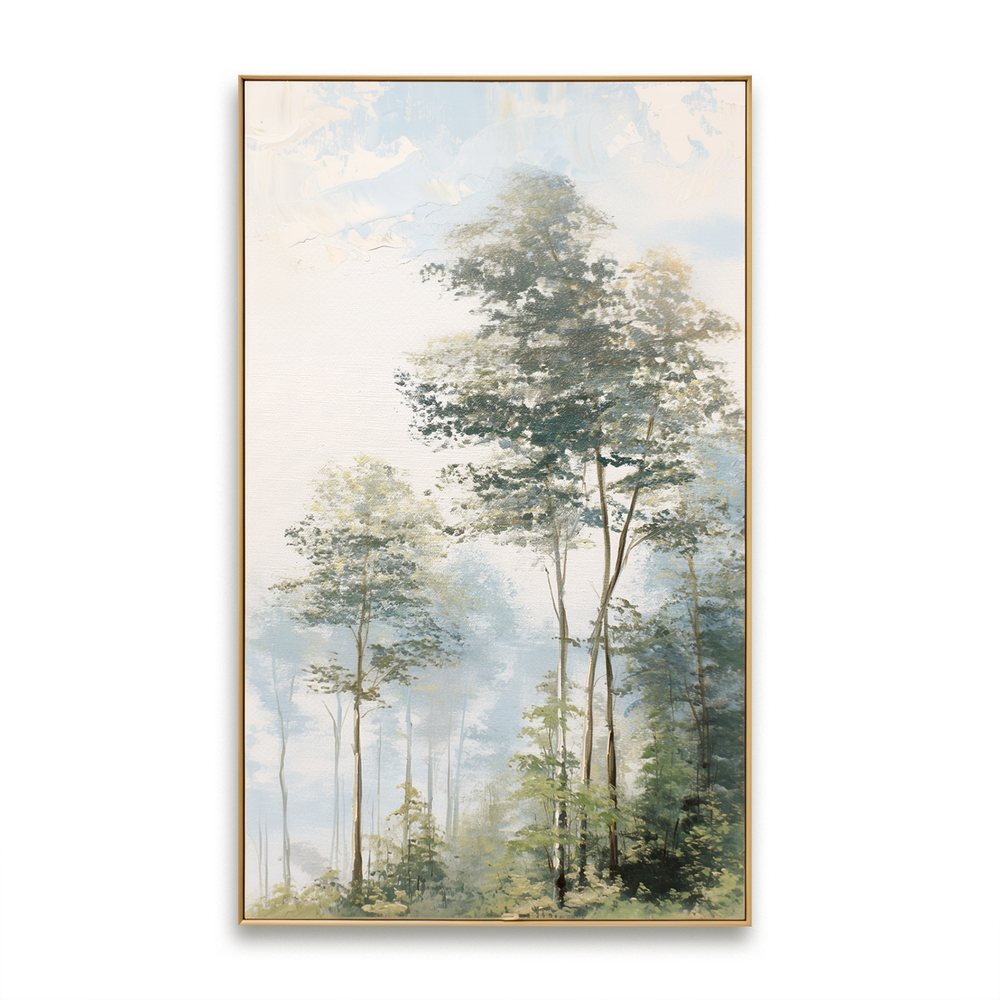 Soft Woodland Light – Landscape Wall Art hand-painted wall art