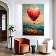 Love in Flight – Textured Abstract Wall Art