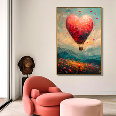 Love in Flight – Textured Abstract Wall Art
