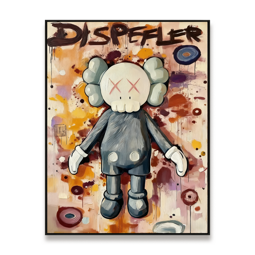 Dispeher – Playful Contemporary Character Painting hand-painted wall art