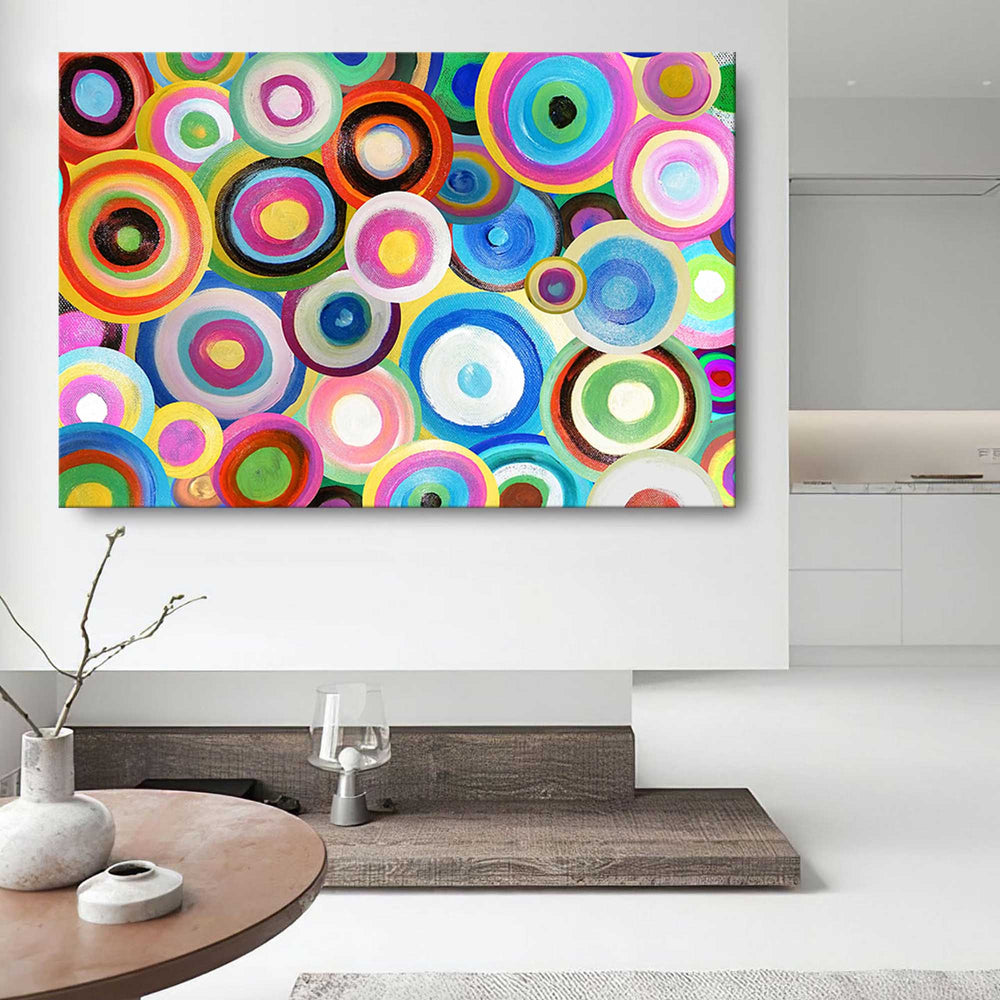 Modern  Acrylic Painting Bright Colorful Large Abstract Oil Painting Original Wall Art Home Decoration