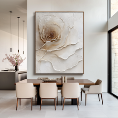 Velvet Bloom – Textured Floral Wall Art