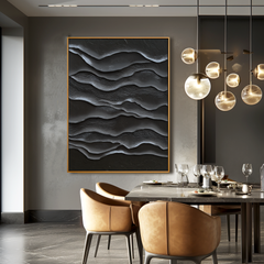 Quiet Tides – Hand-Painted Textured Abstract Wall Art