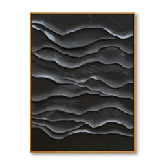 Quiet Tides – Hand-Painted Textured Abstract Wall Art hand-painted wall art