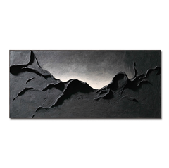 Still Rift – Minimalist Textured Wall Art hand-painted wall art