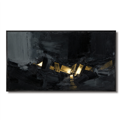 When Light Breaks – Hand-Painted Textured Abstract Wall Art hand-painted wall art