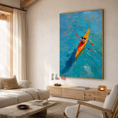 Azure Voyage – Coastal Adventure Wall Art