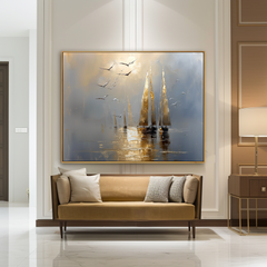 Luminous Sail – Seascape Wall Art
