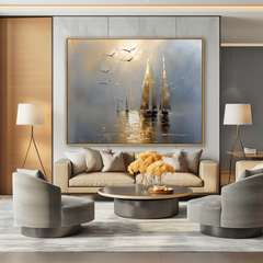 Luminous Sail – Seascape Wall Art