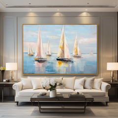 Pastel Regatta – Seascape Wall Art